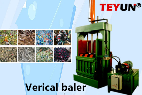 Vertical Baler for waste paper,cardboard, cloths 